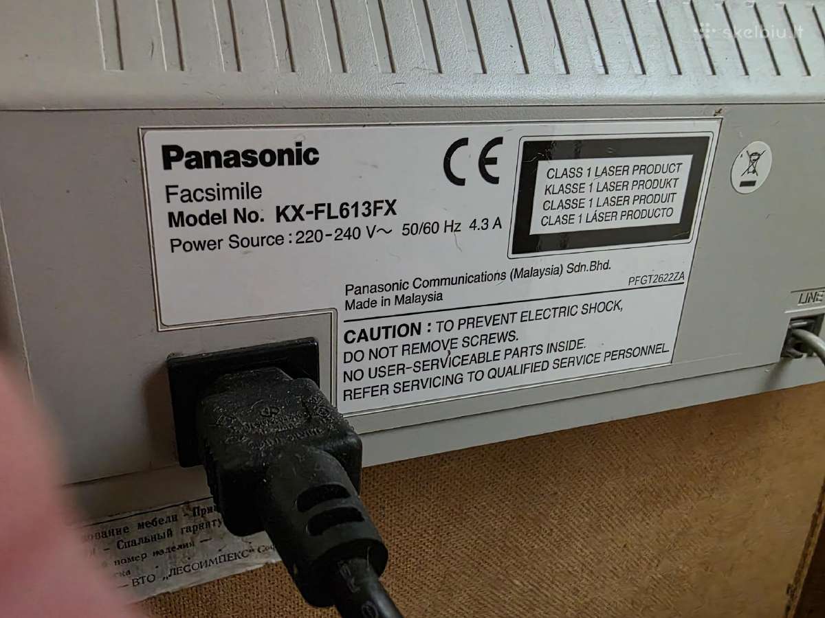 Faksas ,Panasonic Kx-fl613fx - nuotraukos Nr. 2