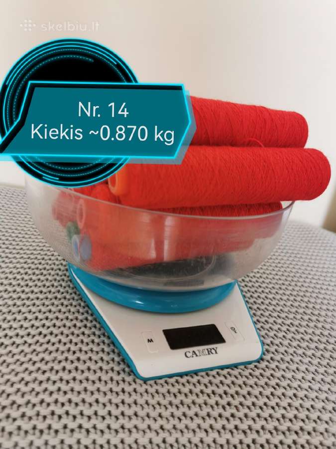 100 proc. Vilnoniai siūlai, susukti iš dviejų gijų - nuotraukos Nr. 5