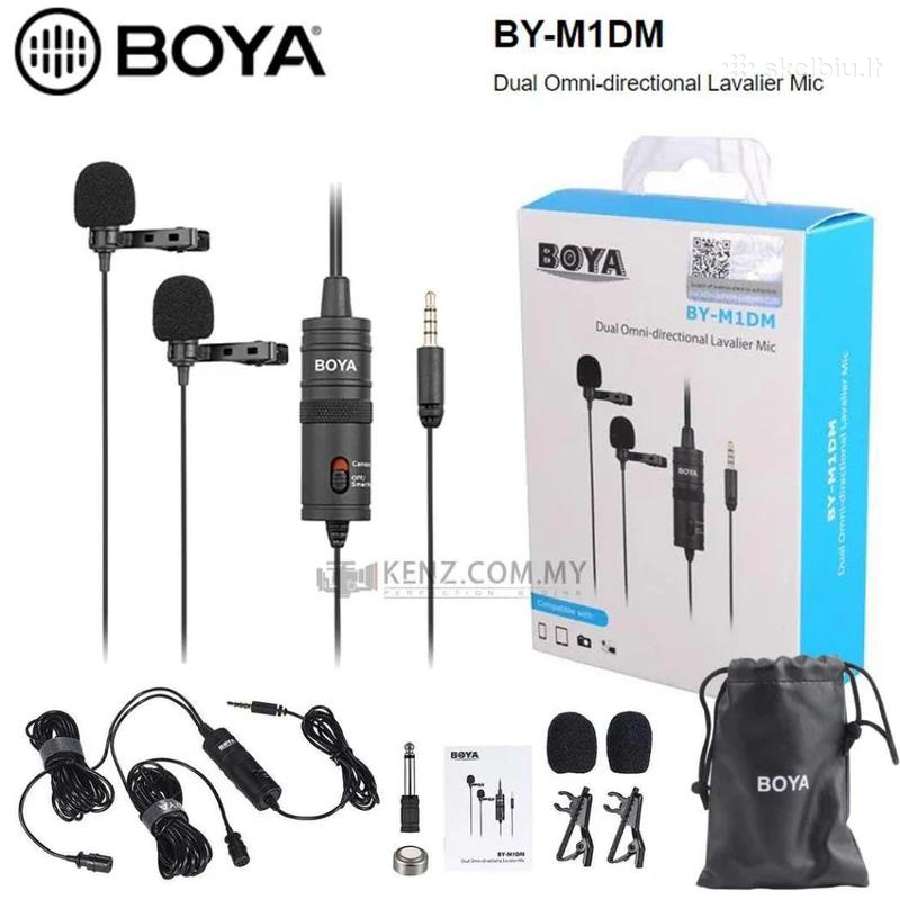 Boya By-m1dm Prisegami mikrofonai