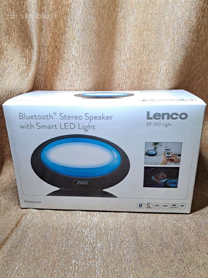 Nauja Bluetooth kolonėlė su LED, Lenco Bt-210