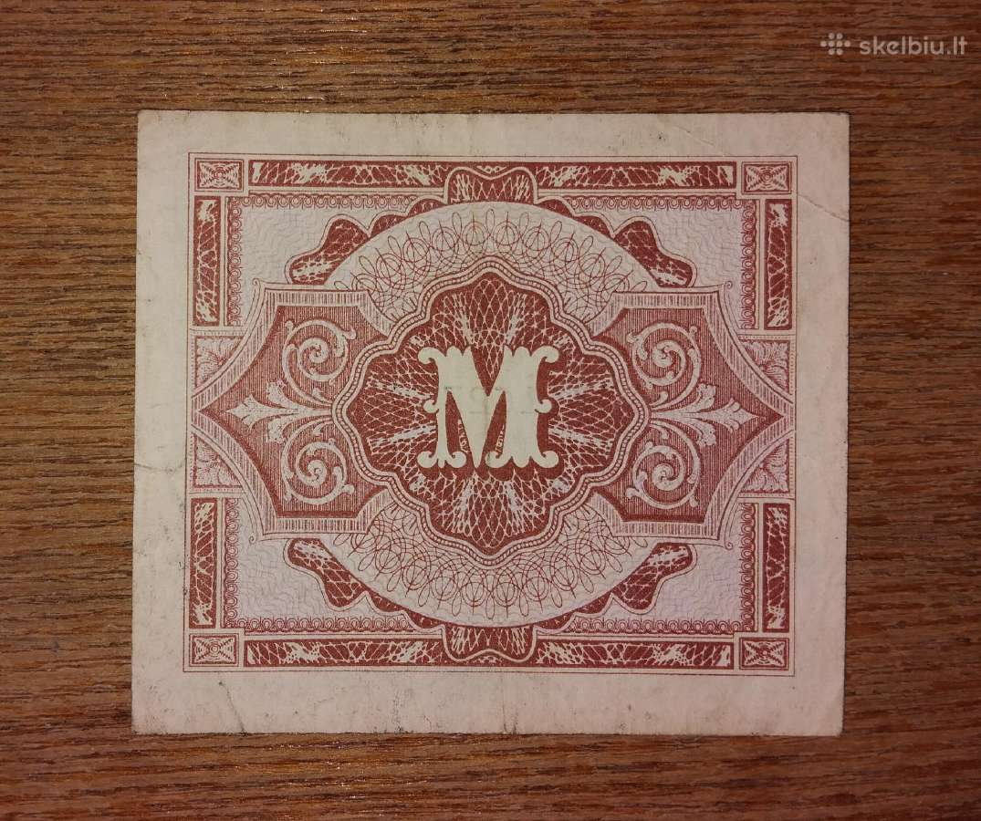 Vokietijos 1 markės banknotas - nuotraukos Nr. 2