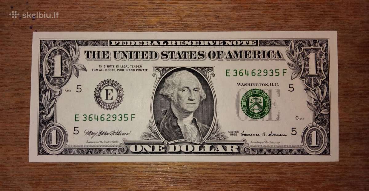 JAV 1 $ banknotas