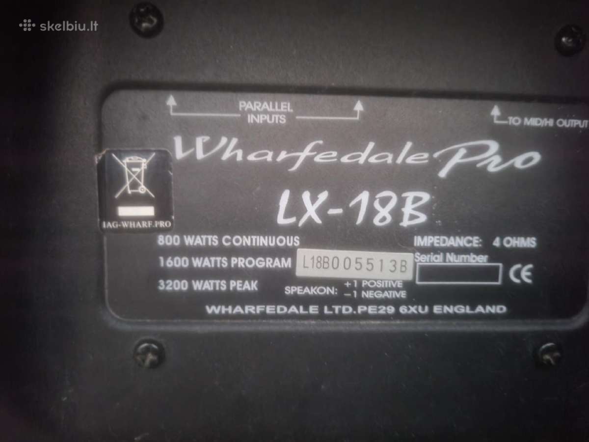 Wharfedale pro lx-18b - nuotraukos Nr. 2