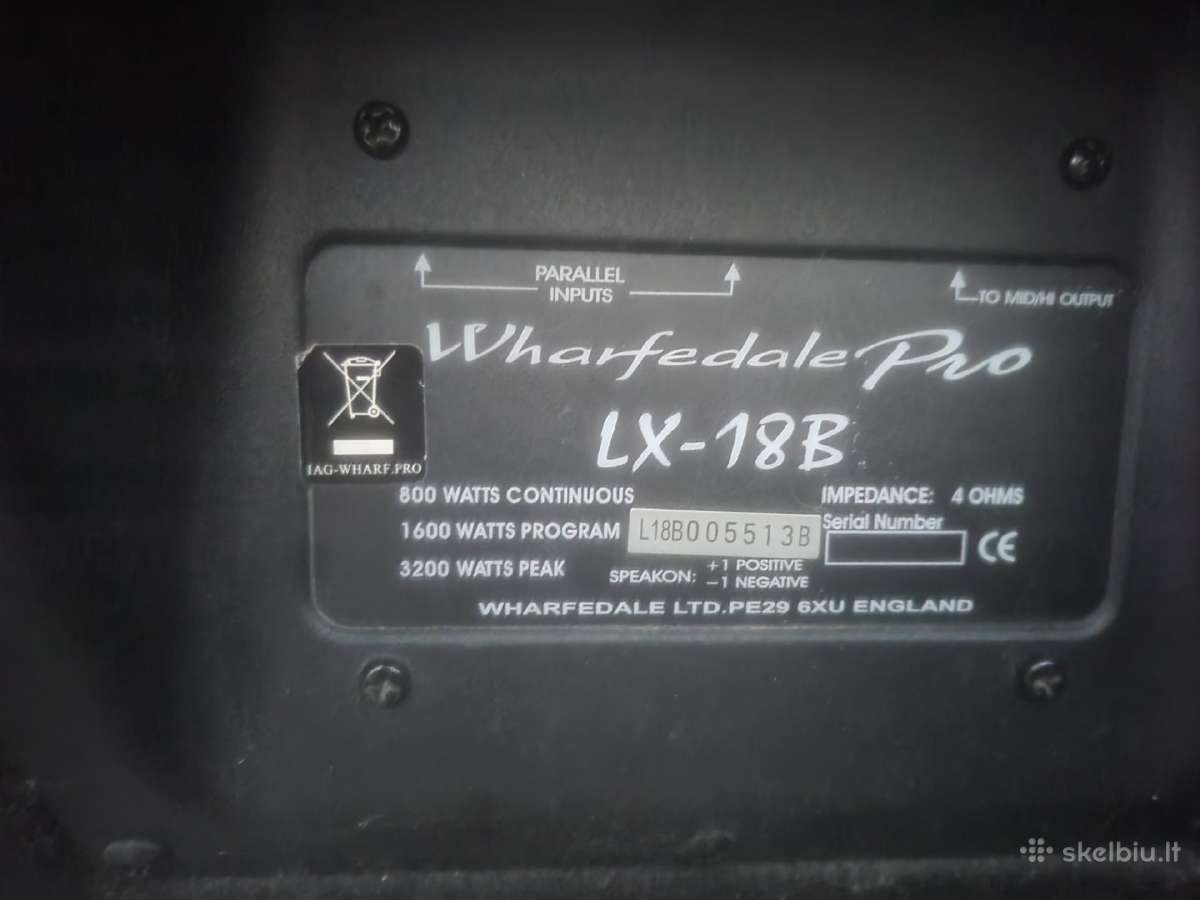 Wharfedale pro lx-18b - nuotraukos Nr. 3
