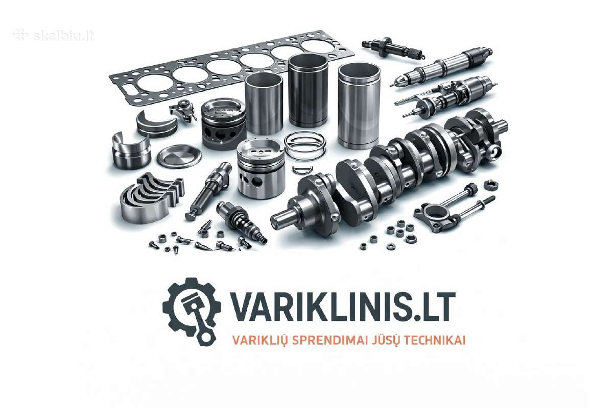 Kubota variklių dalys mini technikai ir kt.