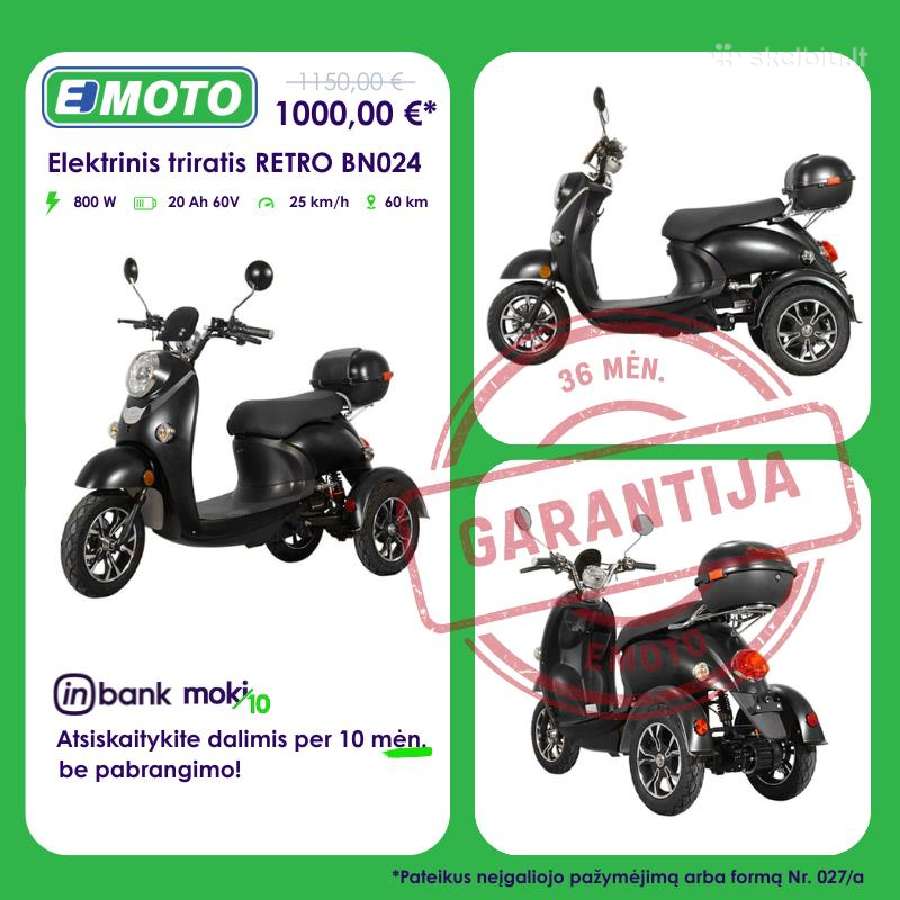 Elektriniai triračiai ir keturračiai - nuotraukos Nr. 3