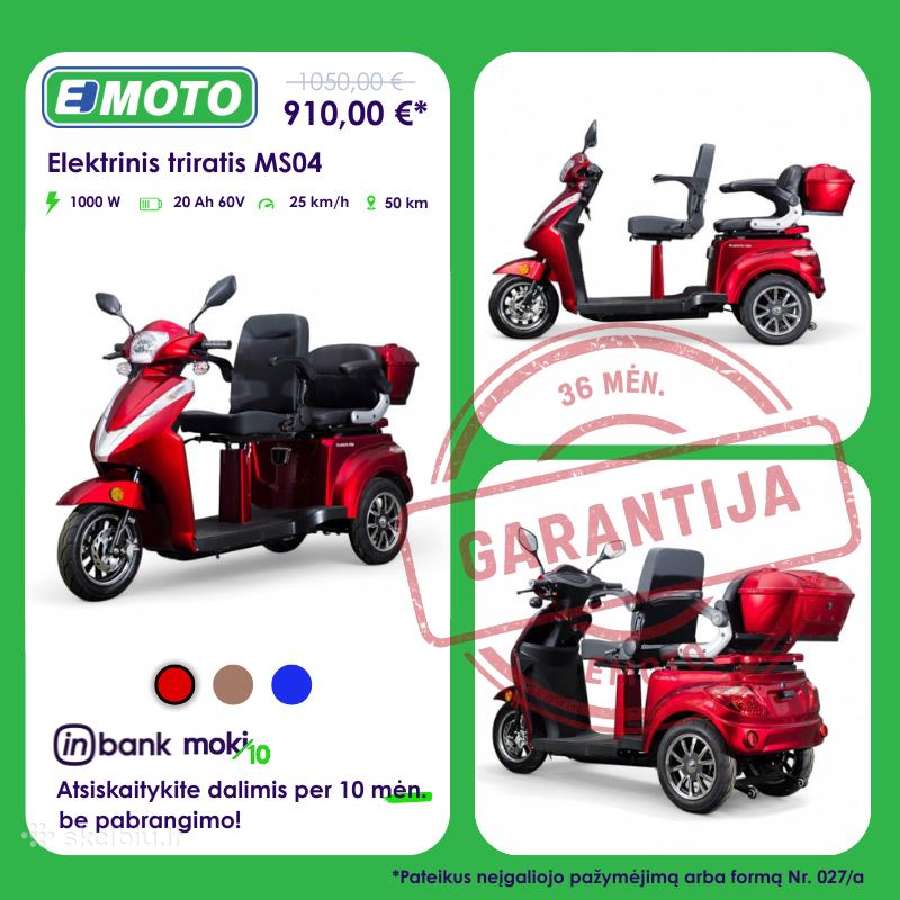 Elektriniai triračiai ir keturračiai - nuotraukos Nr. 5