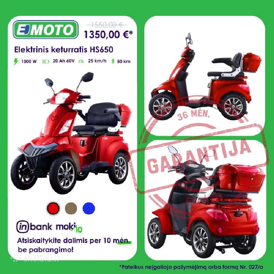 Elektriniai triračiai ir keturračiai - nuotraukos Nr. 8
