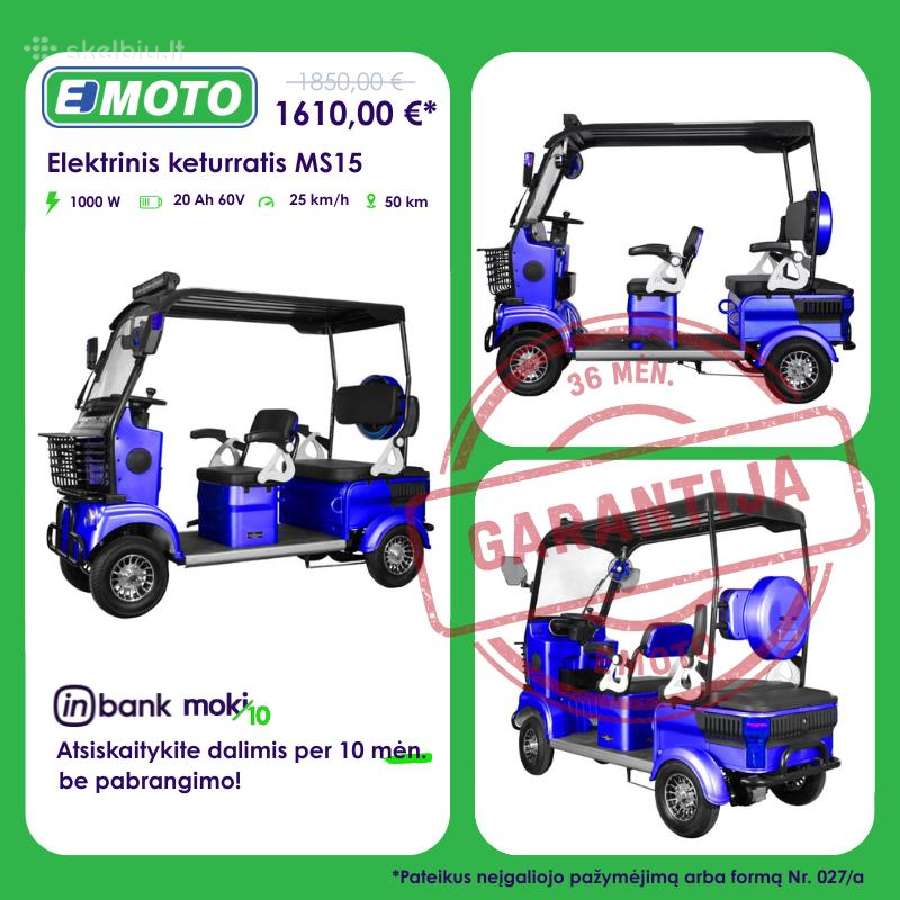 Elektriniai triračiai ir keturračiai - nuotraukos Nr. 10