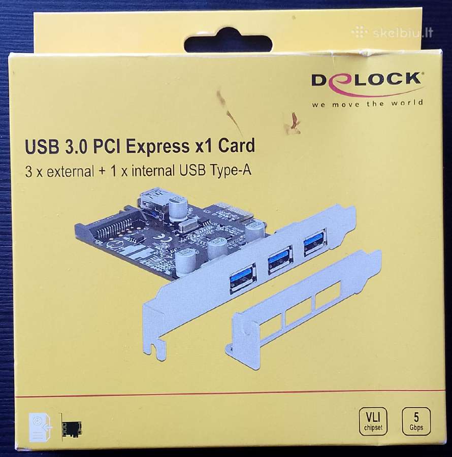Usb 3.0 Pci Express x 1 plokštė