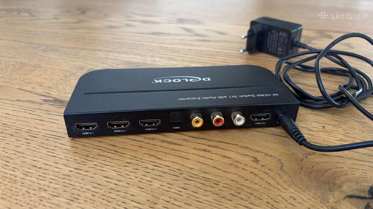 4k Hdmi Switch 3x1 with Audio Extractor