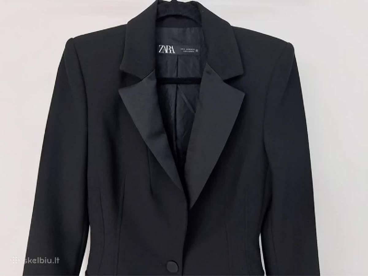 Stilingas elegantiškas juodas Zara švarkas