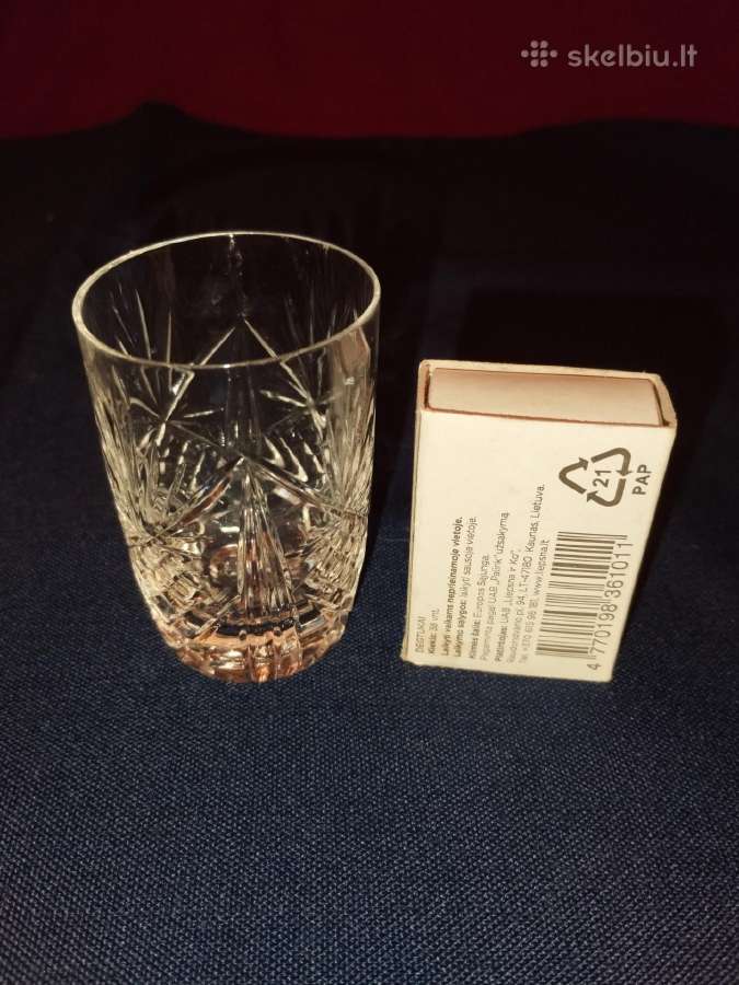 Krištolinių stikliukų rinkinys. 10 vnt. - nuotraukos Nr. 2