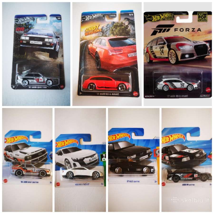 Audi hot wheels modeliukai