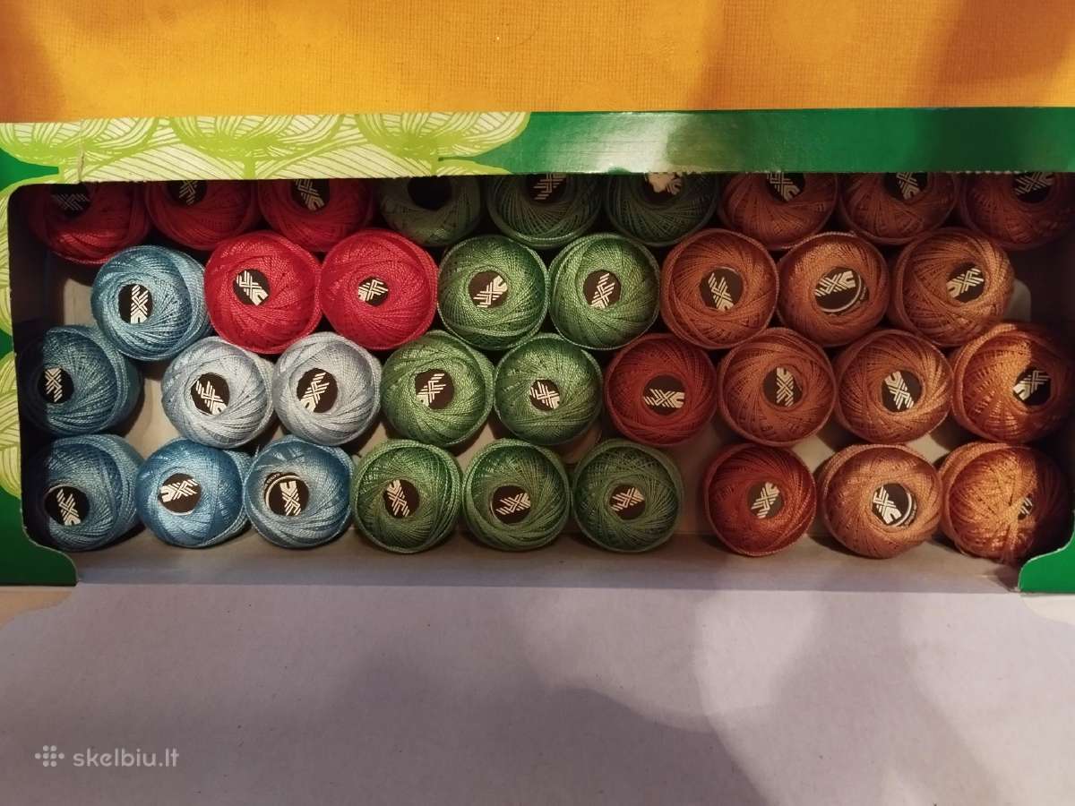 Siūlai Iris. Nauji. Nėriniams. Įvairių spalvų. - nuotraukos Nr. 2