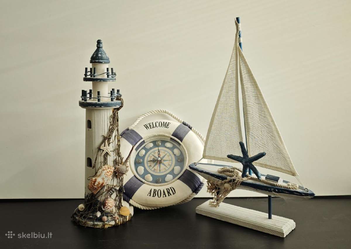 Jūrinės temos dekoracija
