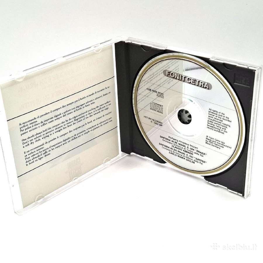 Wolfgang Amadeus Mozart - Sinfonia N. 38, 41 (CD) - nuotraukos Nr. 3
