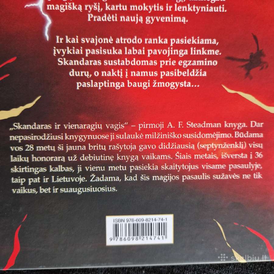 Skandaras ir vienaragių vagis. 1 knyga A.f. Steadm - nuotraukos Nr. 7
