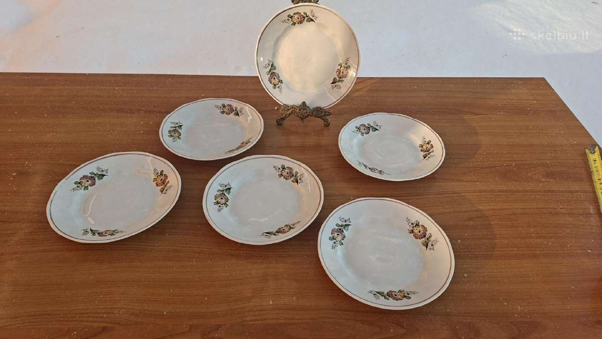 Rigos porceliano desertui skirtos užkandinės lėkšt - nuotraukos Nr. 6