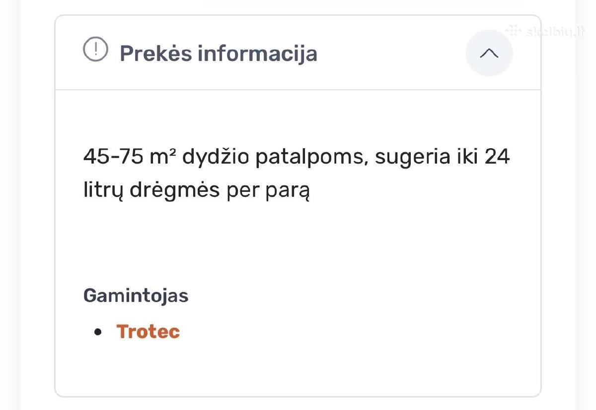 Vokiškas Oro sausintuvas Trotec Ttk 66 E - nuotraukos Nr. 10