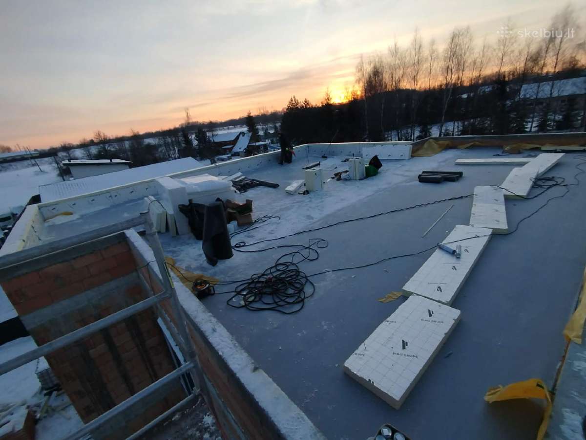 Pvc Tpo Bitumas – plokščių stogų įrengimas - nuotraukos Nr. 21