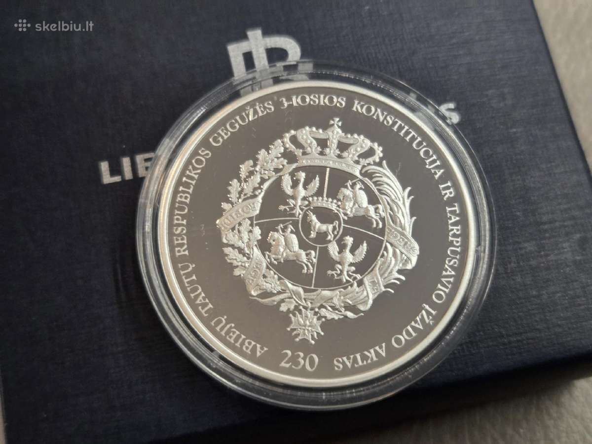 Parduodama sidabrinė "Abiejų tautų konstitucijos" - nuotraukos Nr. 5