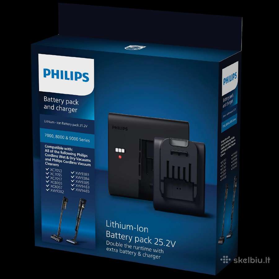 Philips Akumuliatorius ir įkroviklis Xv1797/01