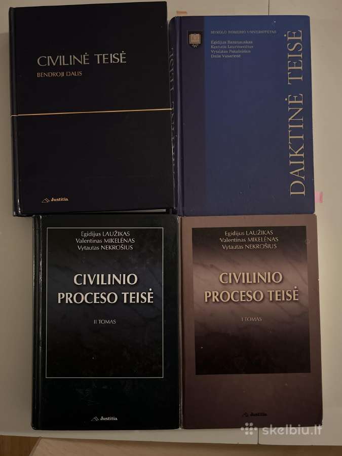 Civilinės teisės, civilinio proceso teisės knygos