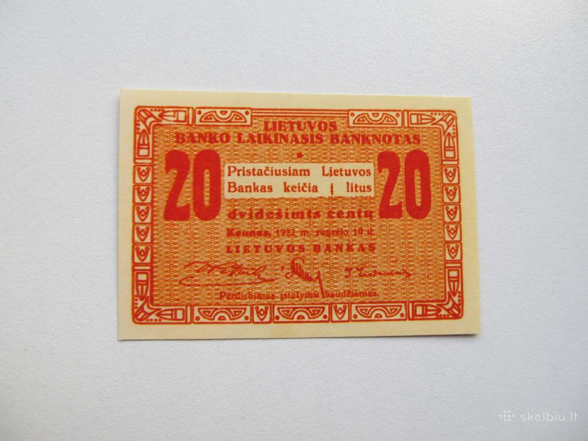 20 centu , Lietuva , 1922 rugsėjis