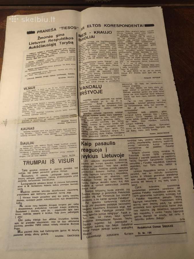 Akolekciniai laikraščiai - nuotraukos Nr. 8
