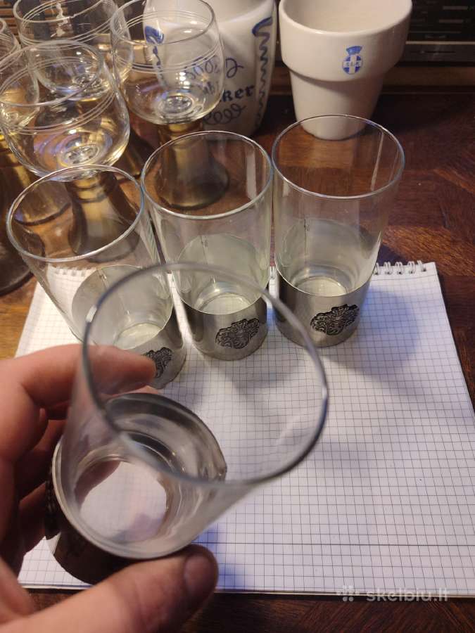 Vintažinės stiklinės - nuotraukos Nr. 7