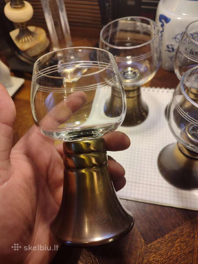 Vintažinės stiklinės - nuotraukos Nr. 2