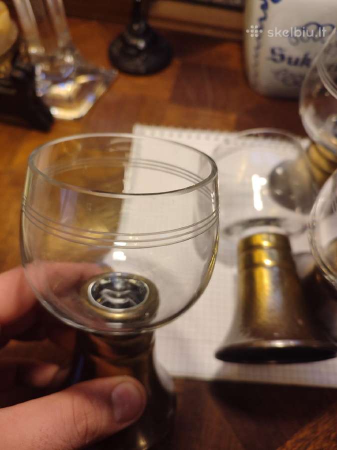 Vintažinės stiklinės - nuotraukos Nr. 7