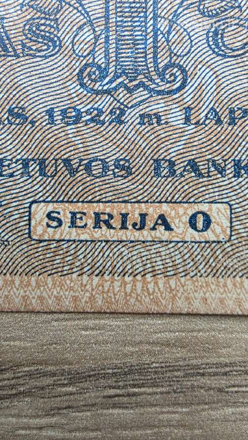 1922 metų 1 smetoniškas centas - nuotraukos Nr. 3