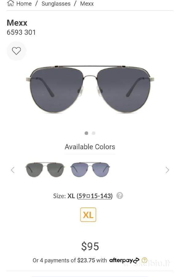Parduodu Mexx saulės akinius/pilot sunglasses - nuotraukos Nr. 6