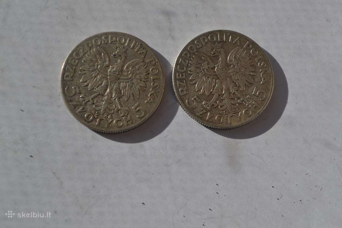 5 Zlotai1933,1934 m. - nuotraukos Nr. 2