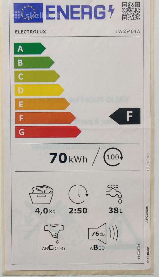 Parduodu skalbimo mašina Electrolux Perfectcare600 - nuotraukos Nr. 6
