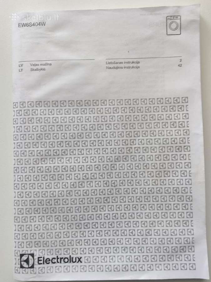 Parduodu skalbimo mašina Electrolux Perfectcare600 - nuotraukos Nr. 7