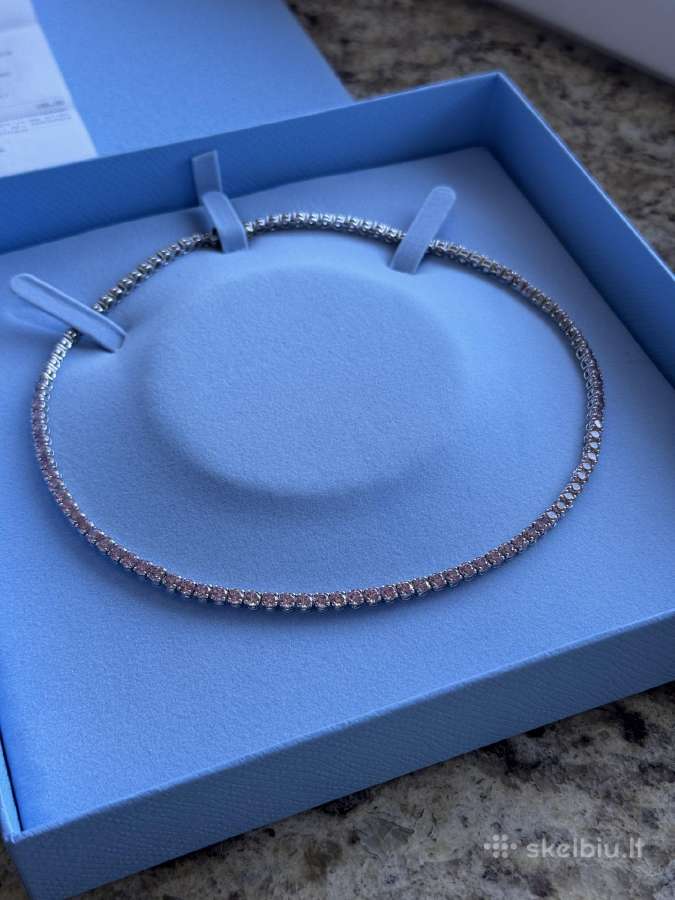 Swarovski Matrix Tennis Pink kaklo vėrinys - nuotraukos Nr. 5