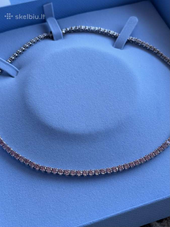 Swarovski Matrix Tennis Pink kaklo vėrinys - nuotraukos Nr. 6