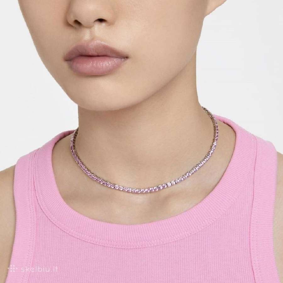 Swarovski Matrix Tennis Pink kaklo vėrinys - nuotraukos Nr. 18