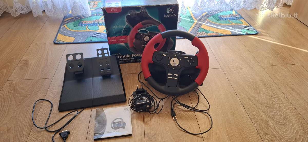 Logitech Formula Force Ex vairas su pedalais. - nuotraukos Nr. 2