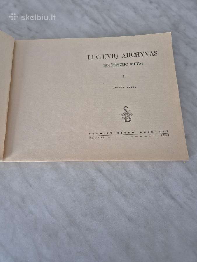 Lietuvių archyvas Bolševizmo metai