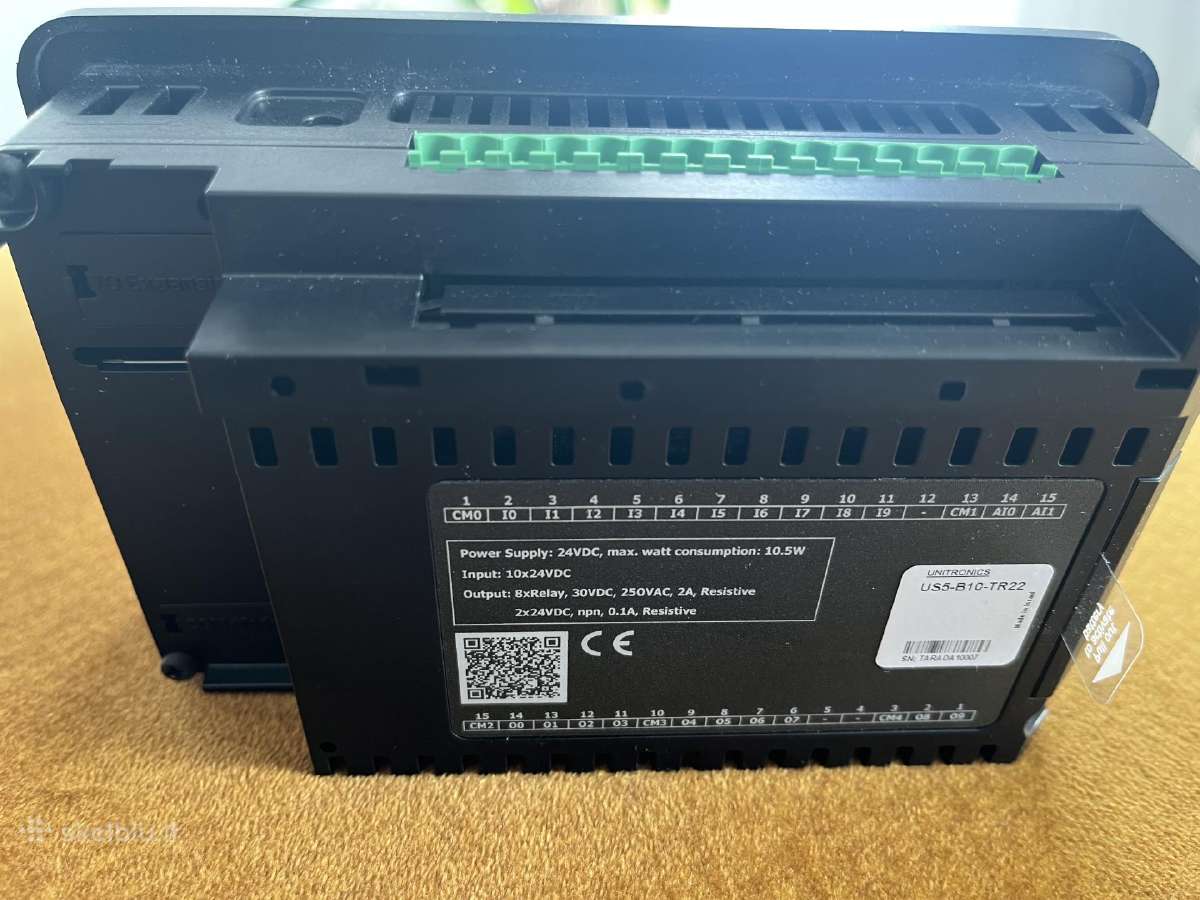 Plc valdiklis su Hmi, Unitronics Us5-b10-tr22 - nuotraukos Nr. 4