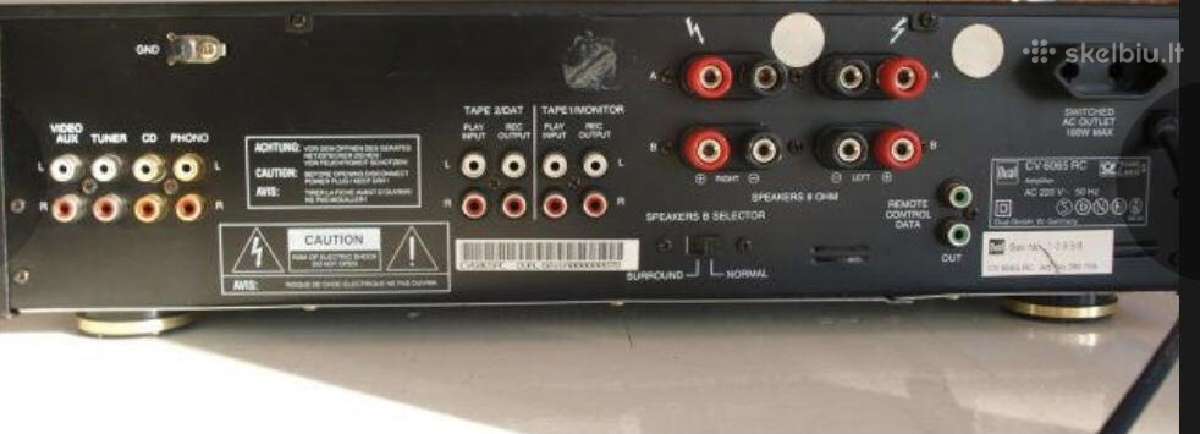 Parduodu stiprintuva Dual Cv 6065 RC - nuotraukos Nr. 3
