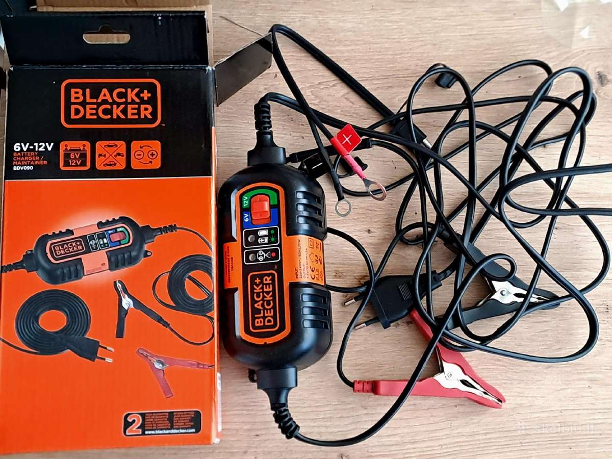 Naujas Black&decker įkrovėjas akumuliatoriui 6-12v
