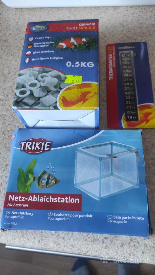 Filtro granules,termometras,veisykla