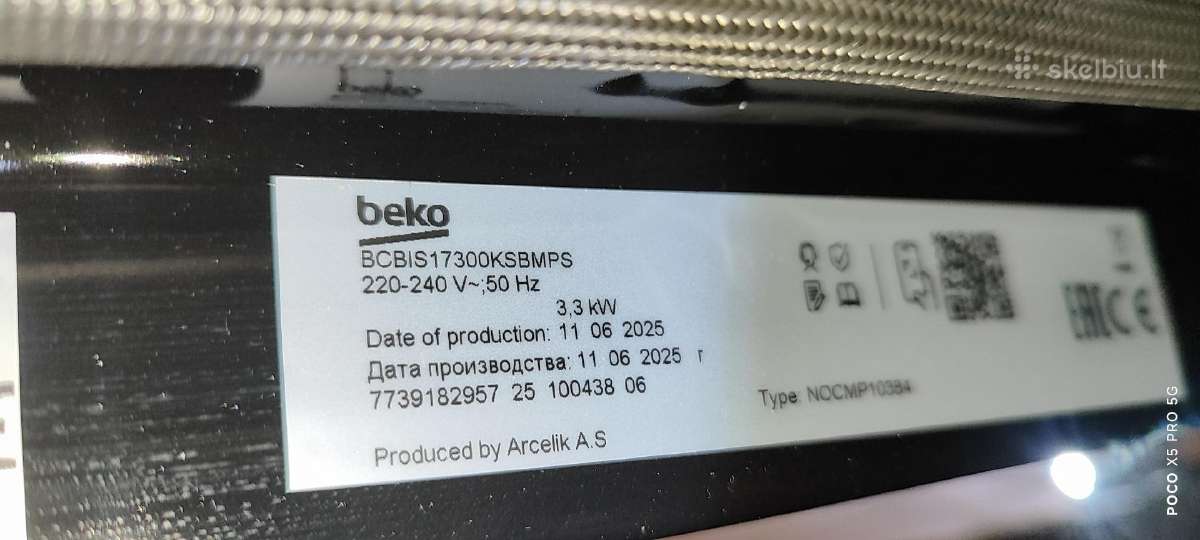 Hansa Boes68460beko Bcbis177300ksbmps Su Vandenst. - nuotraukos Nr. 6