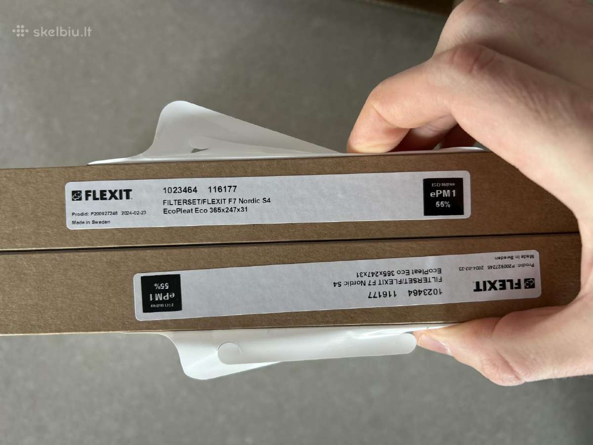 Originalus Flexit Nordic S4 Filtrų Komplektas - nuotraukos Nr. 2