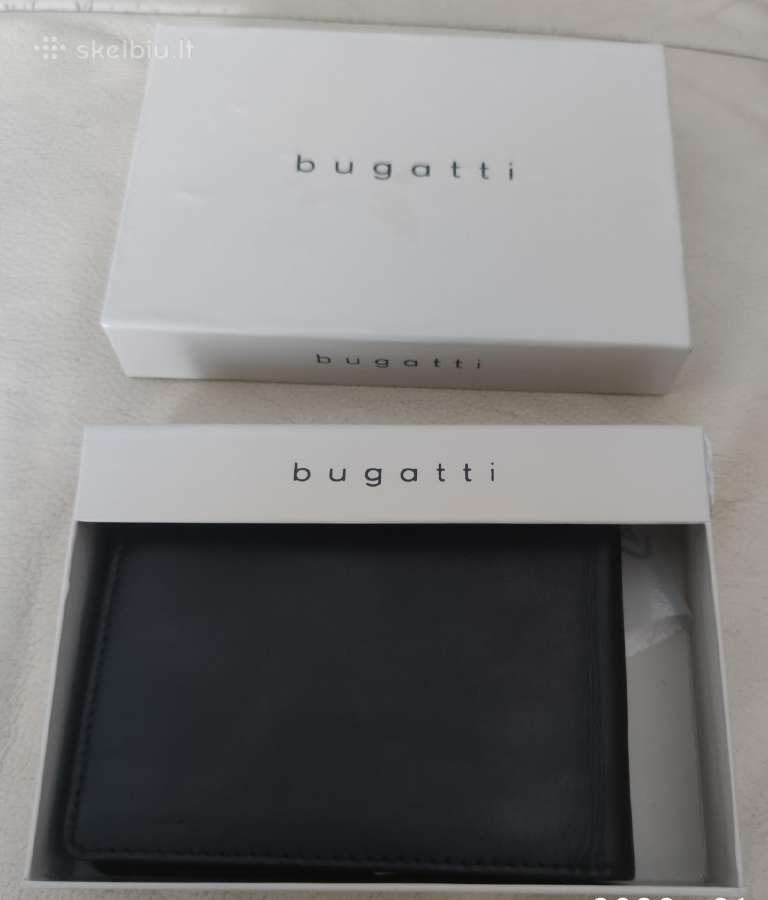 Vyriška pinigine Bugatti originalas